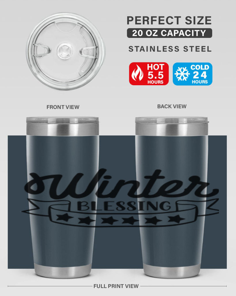 Winter Blessing 485#- winter- Tumbler