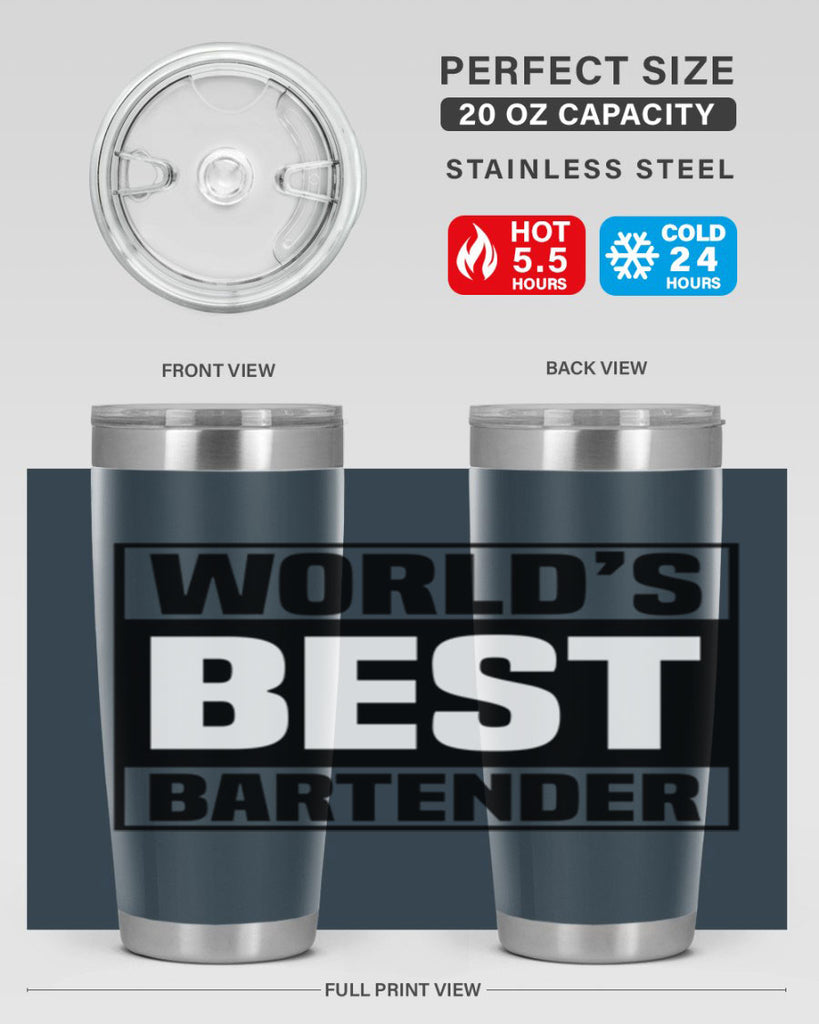Worlds best Style 8#- bartender- tumbler