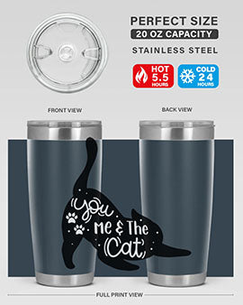 You Me The Cat Style 111#- cat- Tumbler