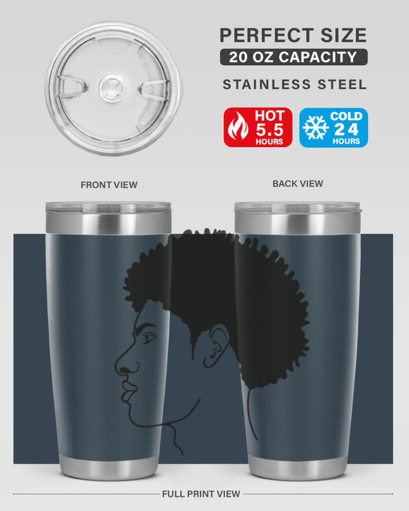 beardman 58#- black men - boys- tumbler