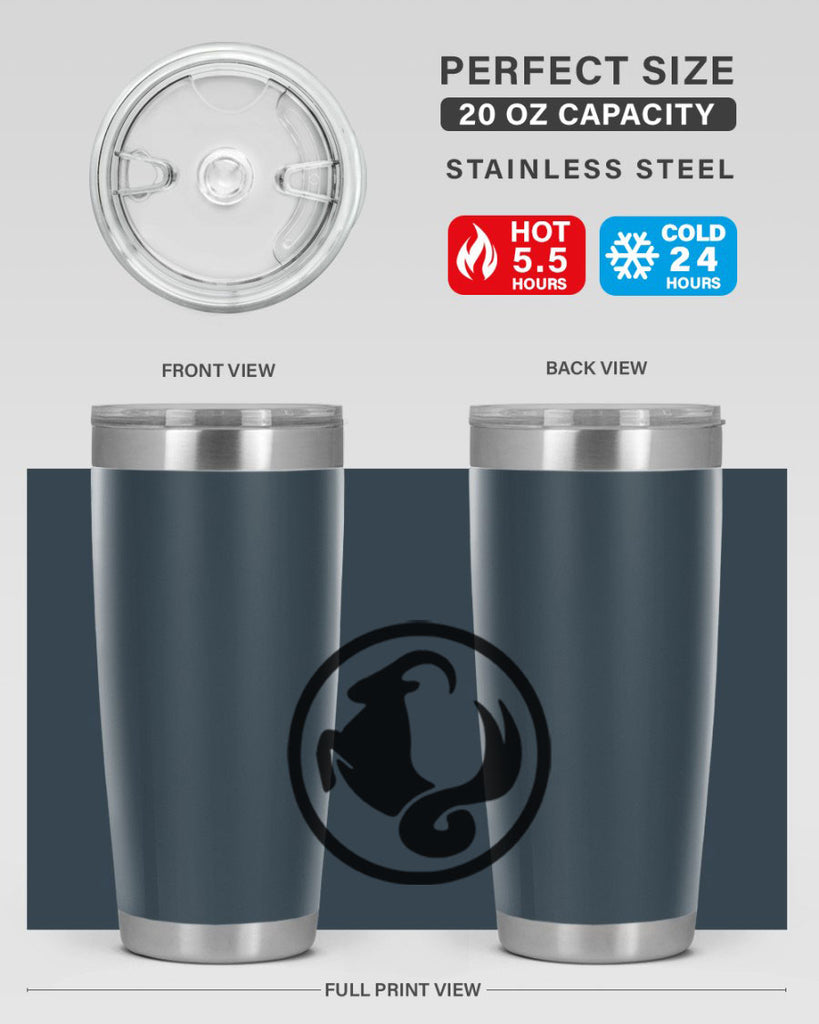 capricorn 203#- zodiac- Tumbler