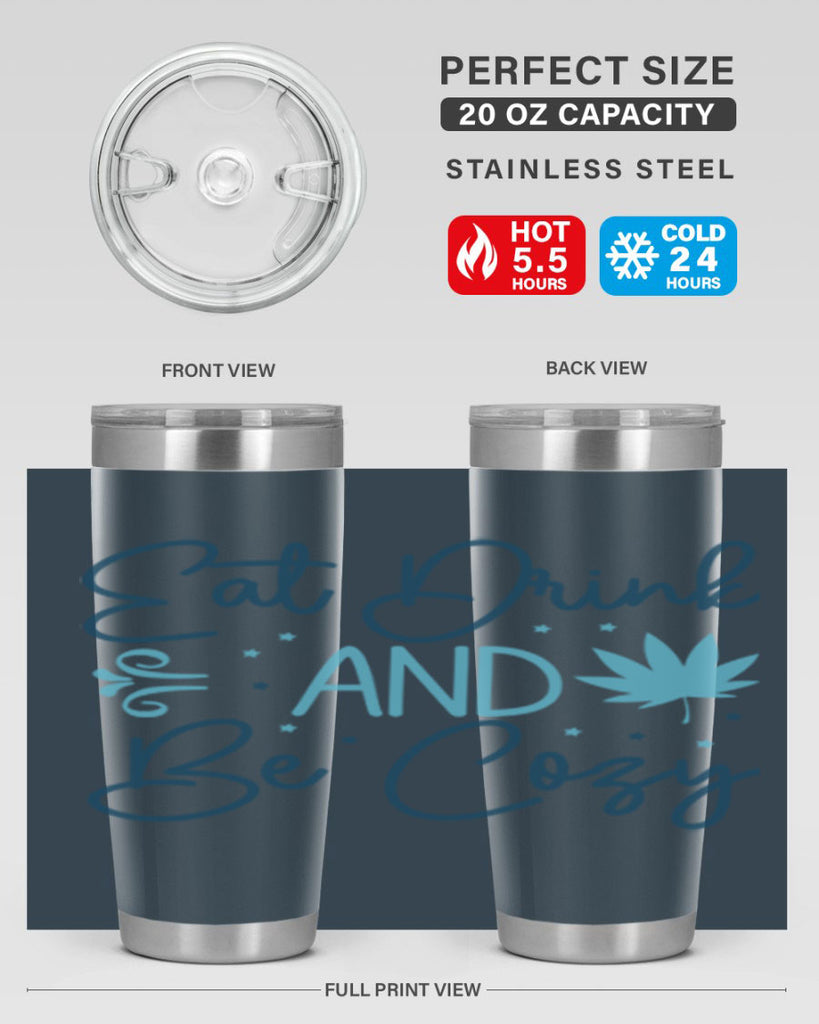 eat drink and be cozy 98#- winter- Tumbler