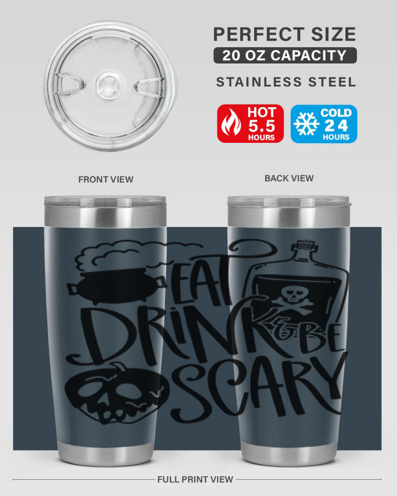 eat drink be scary 78#- halloween- Tumbler