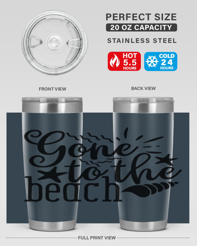 gone to the beach Style 100#- summer- Tumbler
