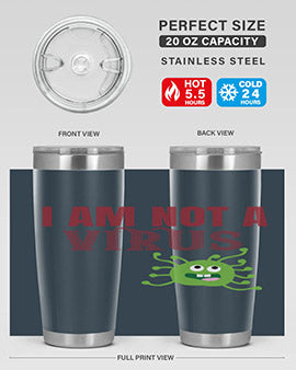 i am not a virus Style 36#- corona virus- Tumbler