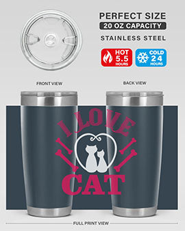 i love cat Style 56#- cat- Tumbler