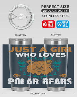 just a girl who loves polar bear 22#- Bears- Tumbler