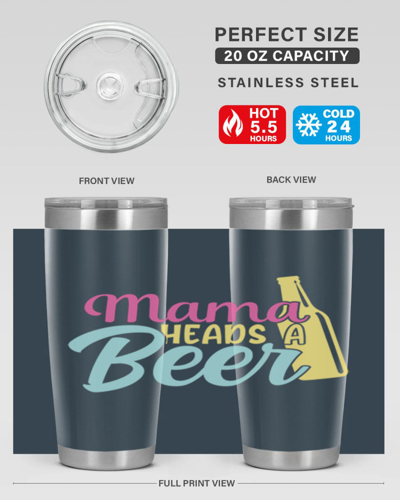 mama heads a beer 124#- beer- Tumbler