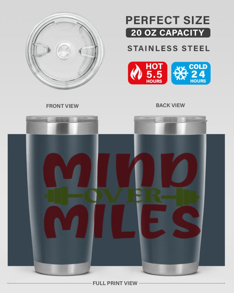 mind over miles 29#- gym- Tumbler