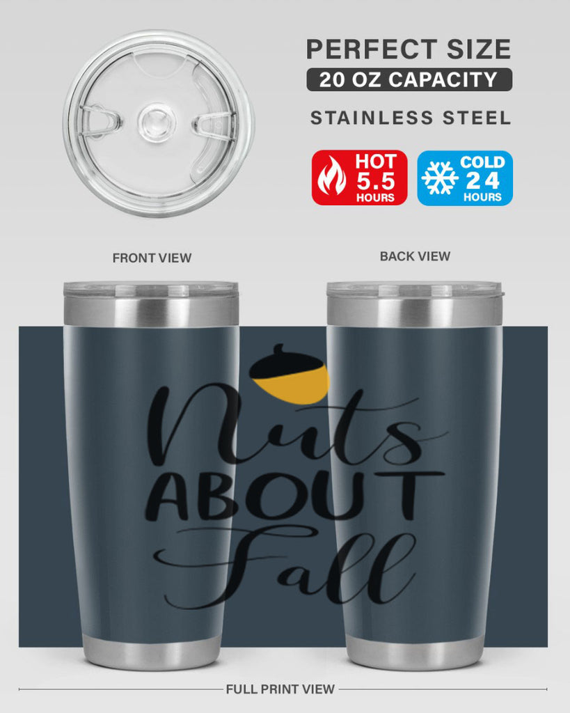 nuts about fall 445#- fall- Tumbler