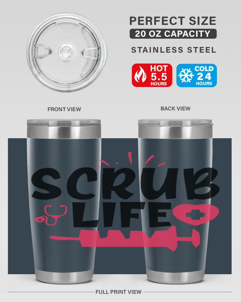 scrub life Style 352#- nurse- tumbler
