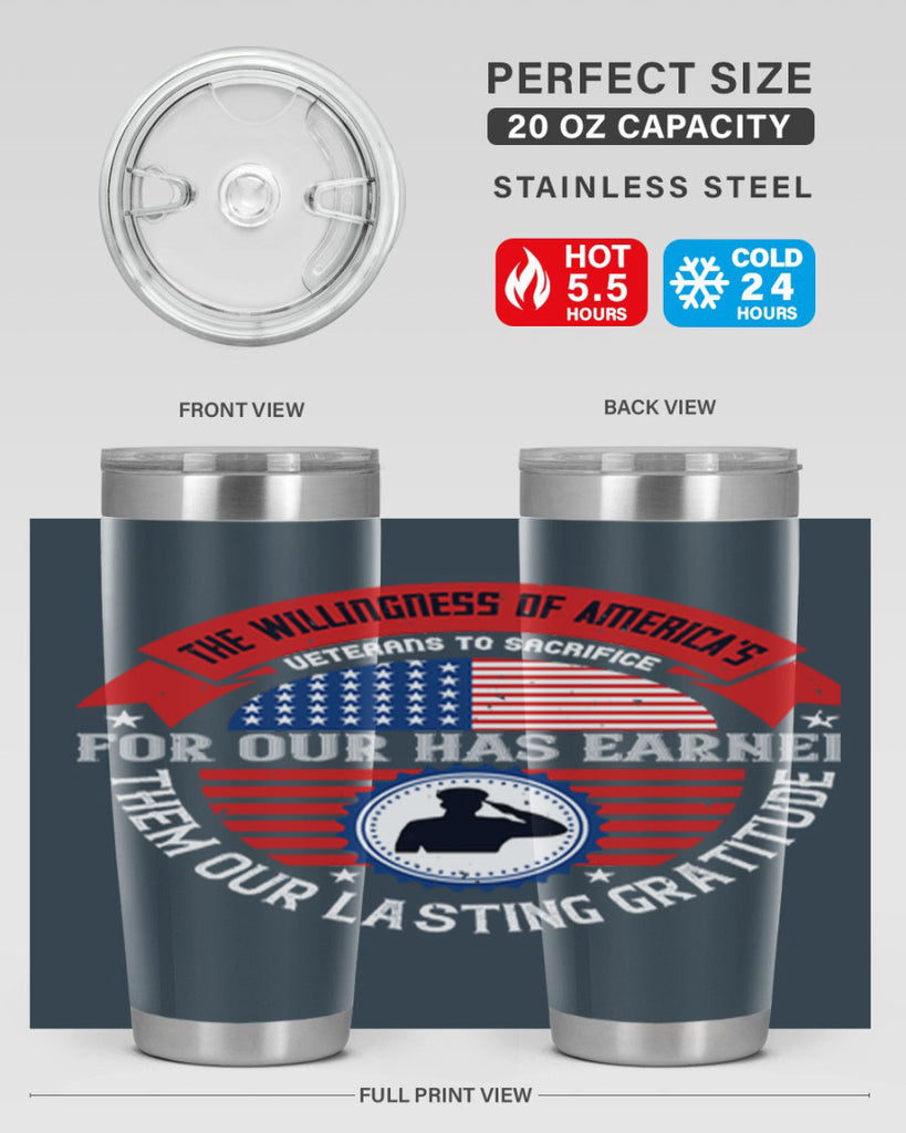 the willingness of americas 88#- Veterns Day- Tumbler