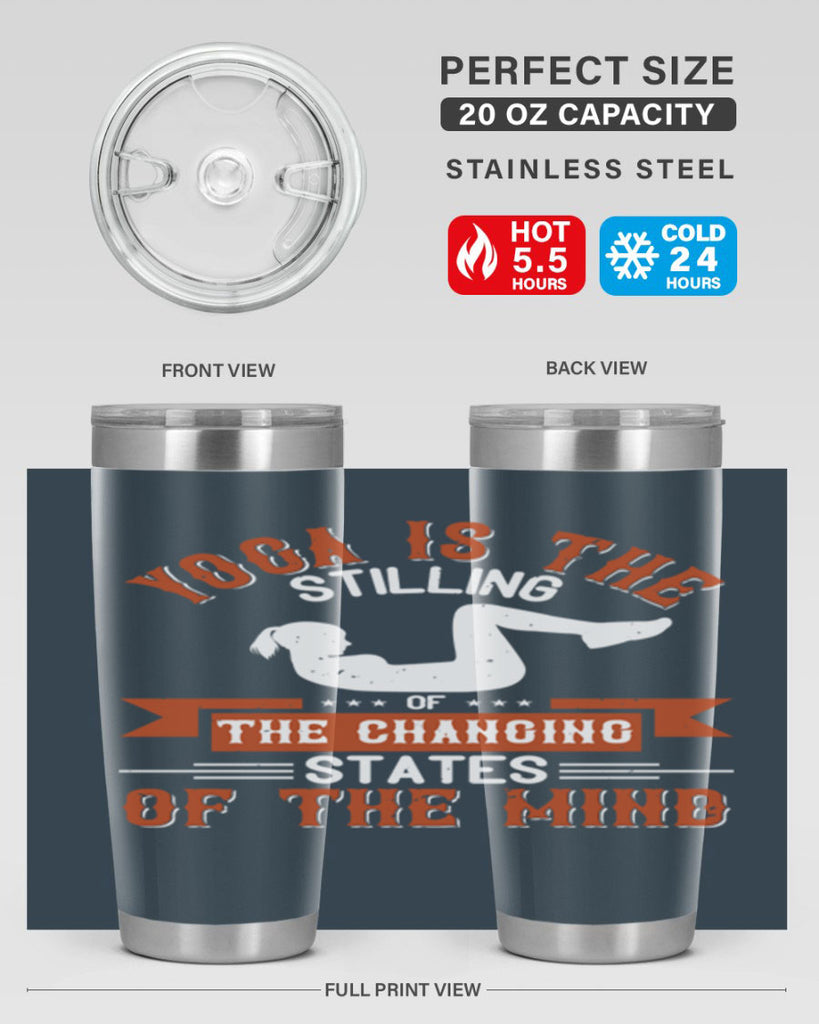 yoga is the stilling of the changing states of the mind 12#- yoga- Tumbler