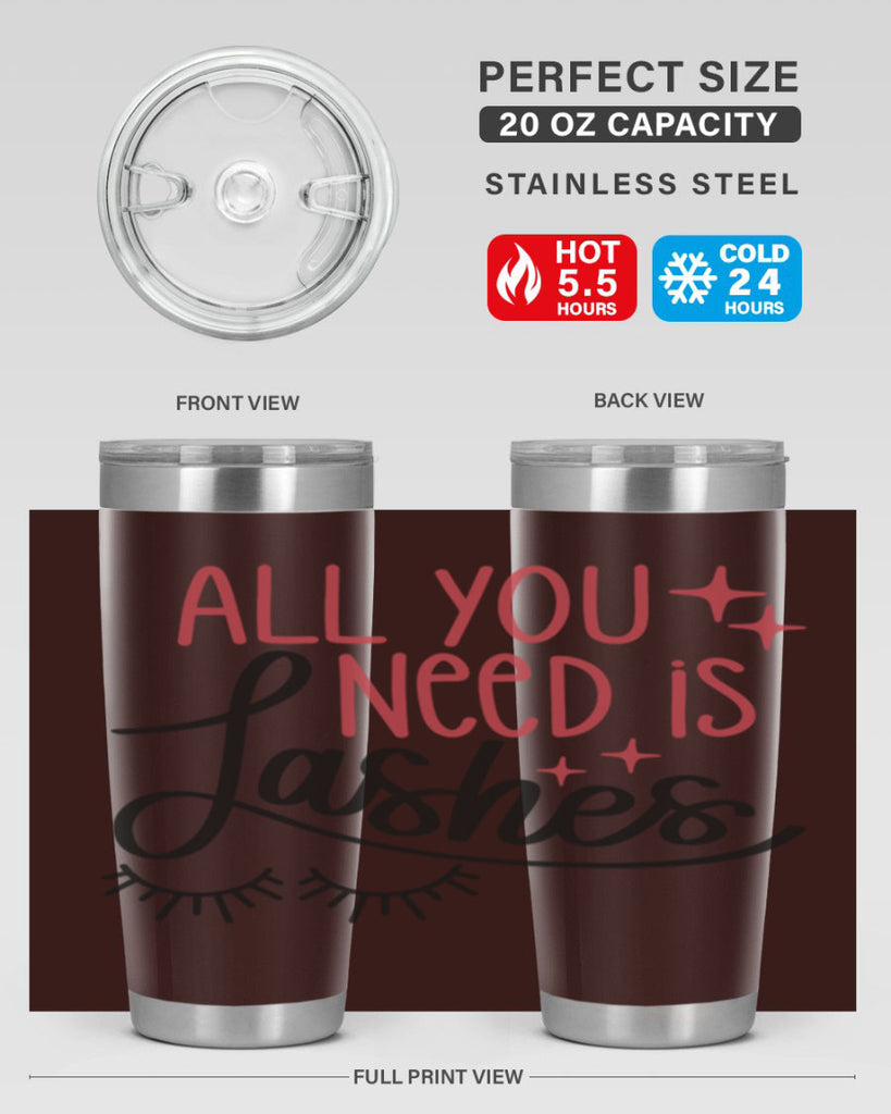 All You Need Is Lashes Style 146#- make up- Tumbler