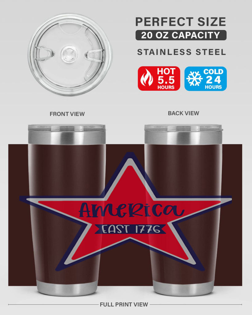 America East Style 144#- Fourt Of July- Tumbler