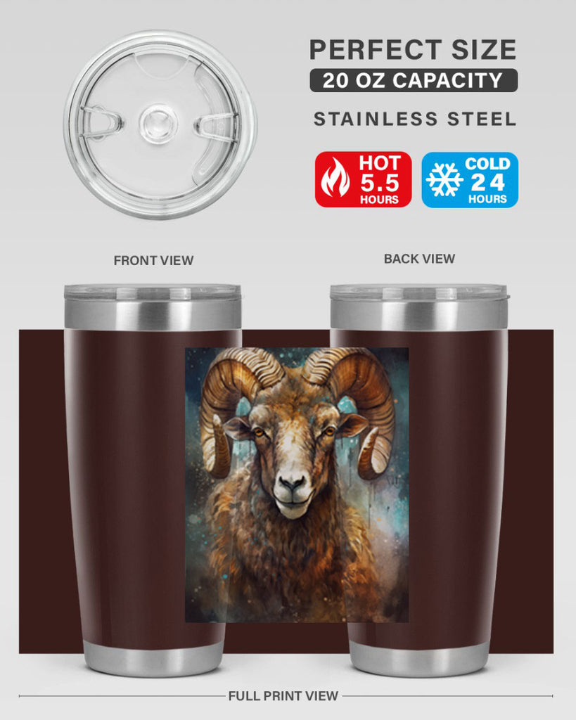 Aries 54#- zodiac- Tumbler