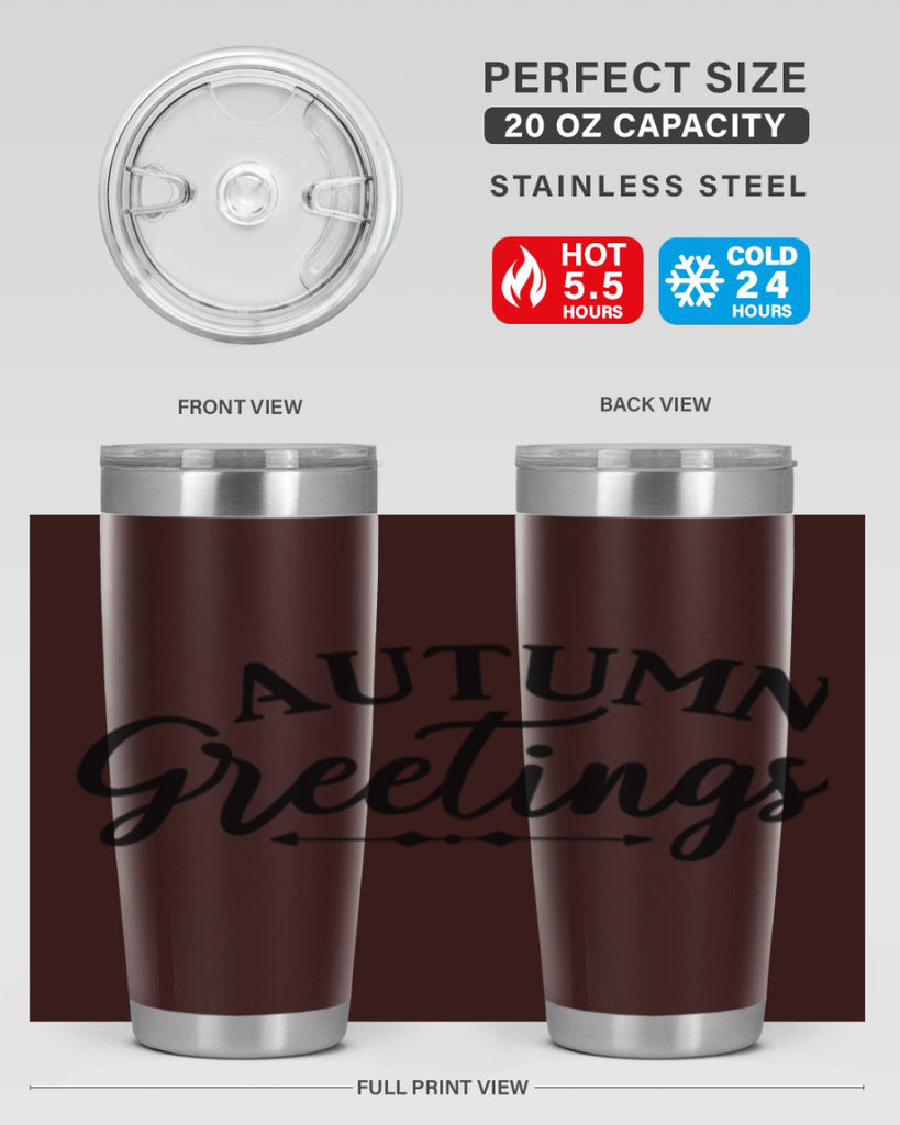 Autumn Greetings 16#- fall- Tumbler