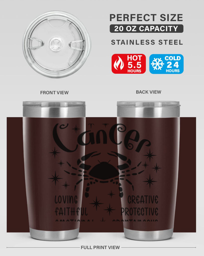 Cancer 144#- zodiac- Tumbler