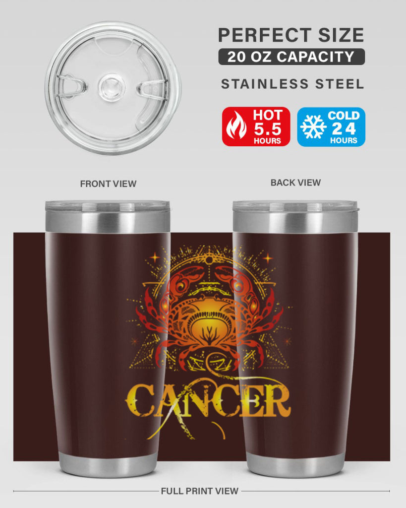 Cancer 163#- zodiac- Tumbler
