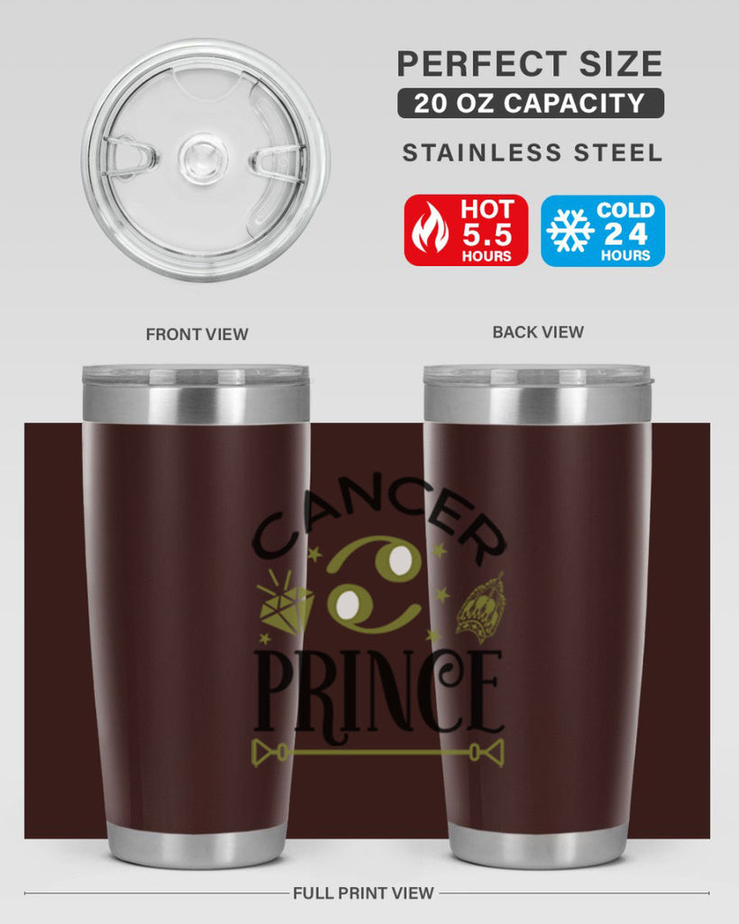 Cancer prince 159#- zodiac- Tumbler