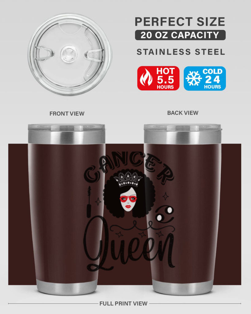 Cancer queen 162#- zodiac- Tumbler