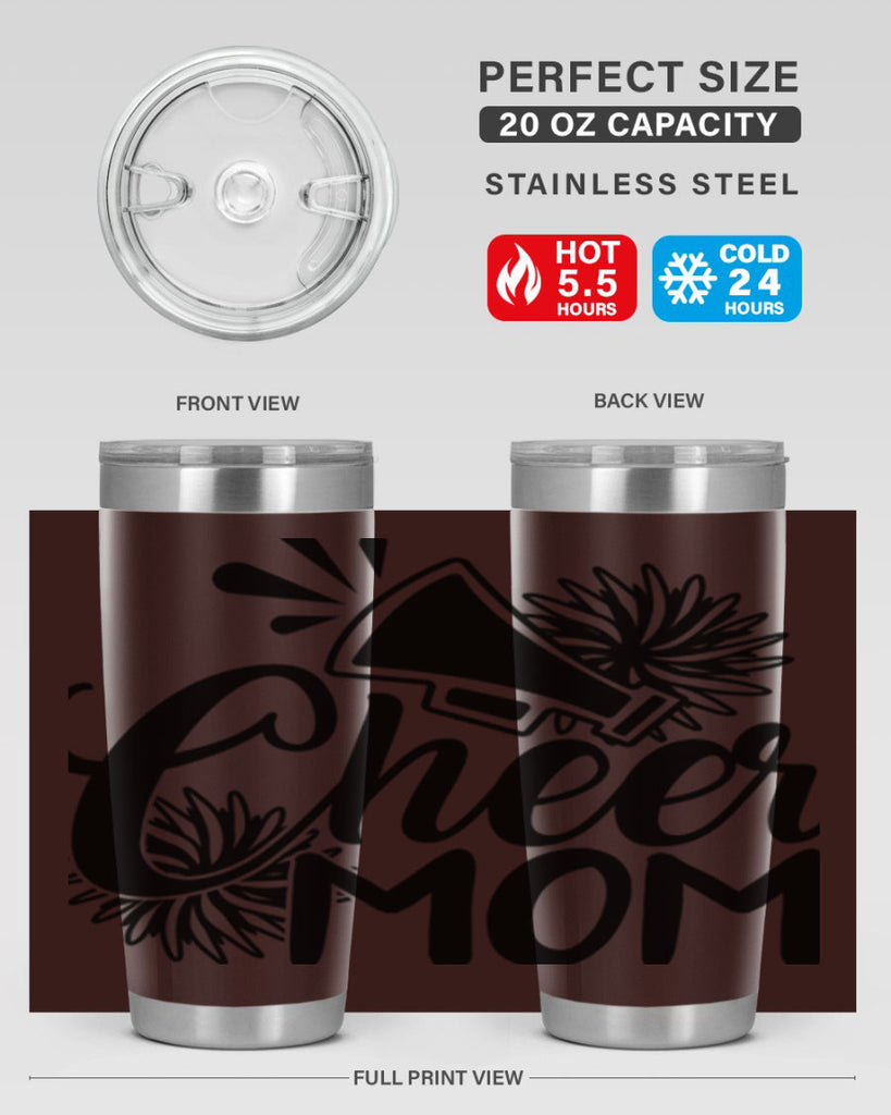 Cheer mom 1385#- cheer- Tumbler