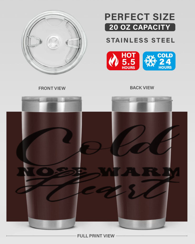 Cold nose warm heart 56#- winter- Tumbler
