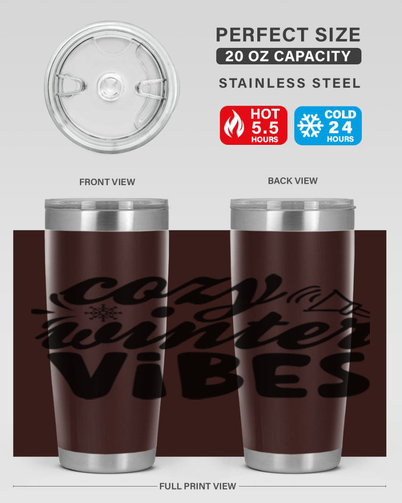 Cozy Winter Vibes 67#- winter- Tumbler