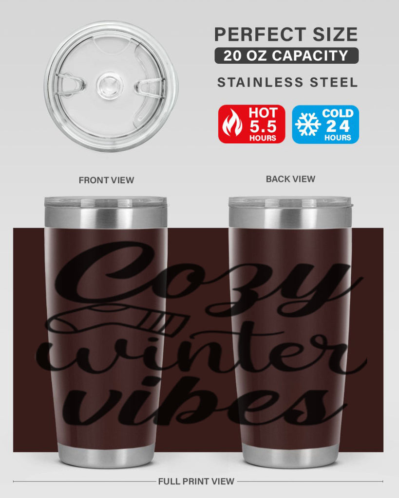 Cozy Winter Vibes 82#- winter- Tumbler
