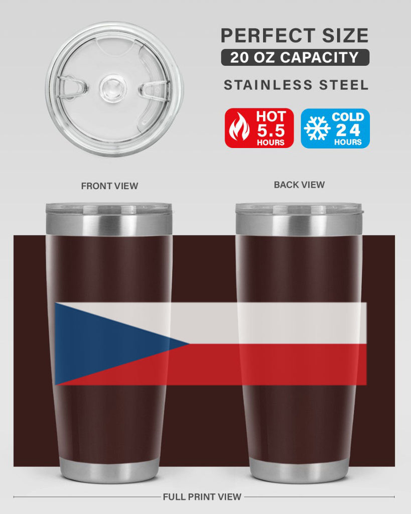 Czechia 152#- world flags- Tumbler