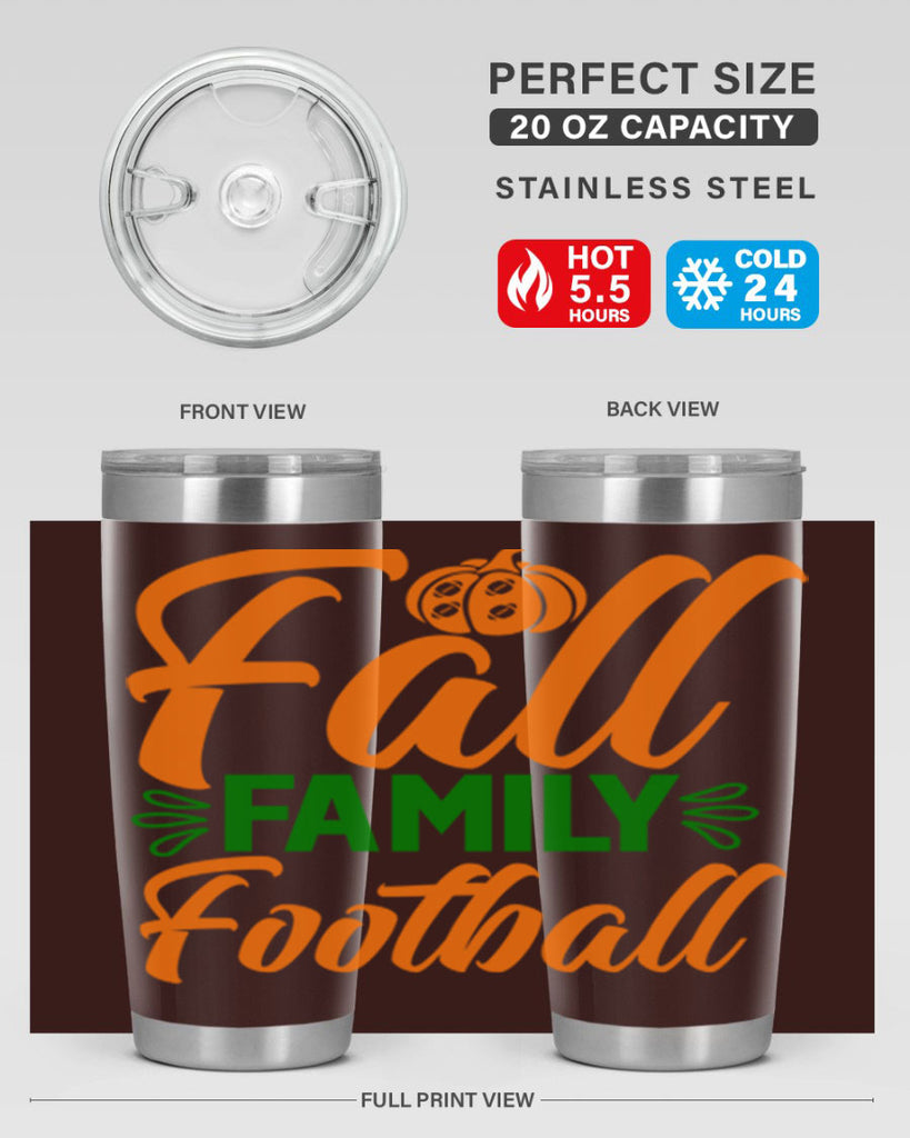 Fall Family Football 98#- fall- Tumbler