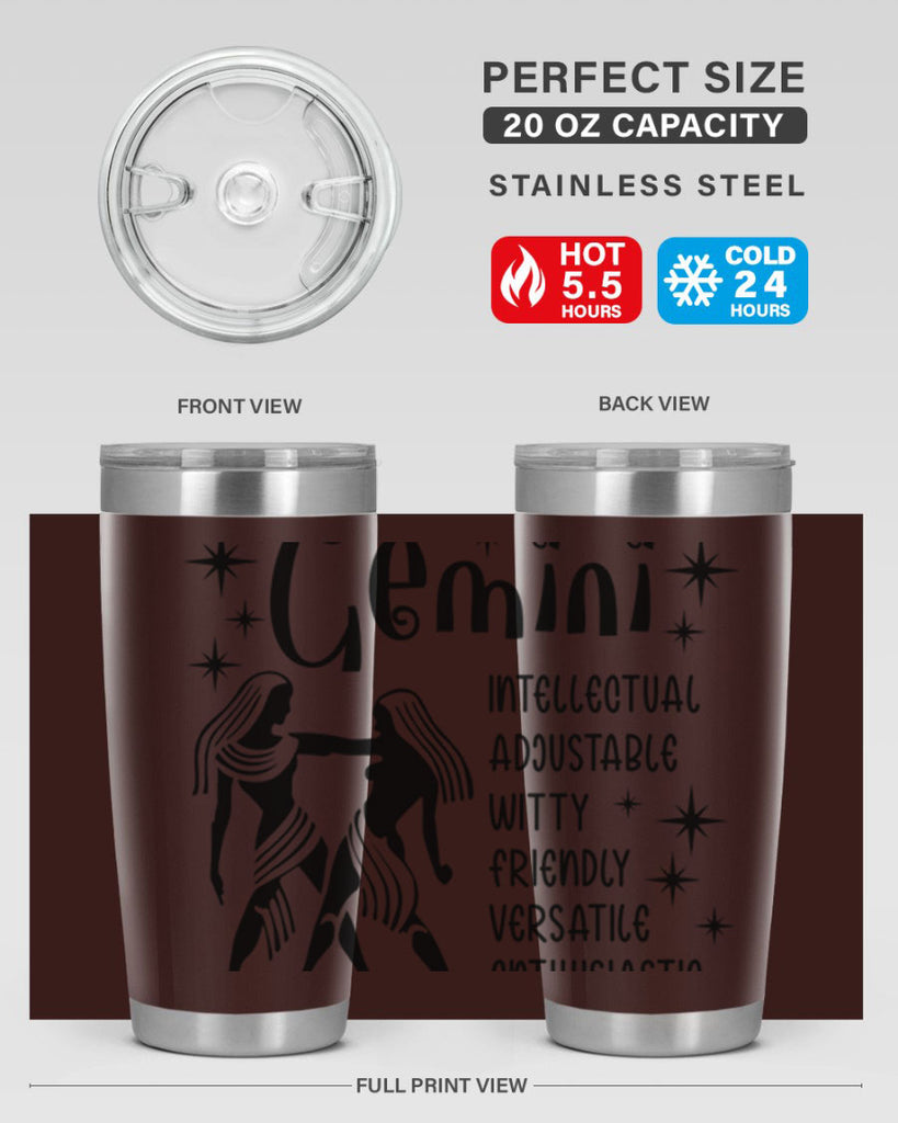 Gemini 217#- zodiac- Tumbler