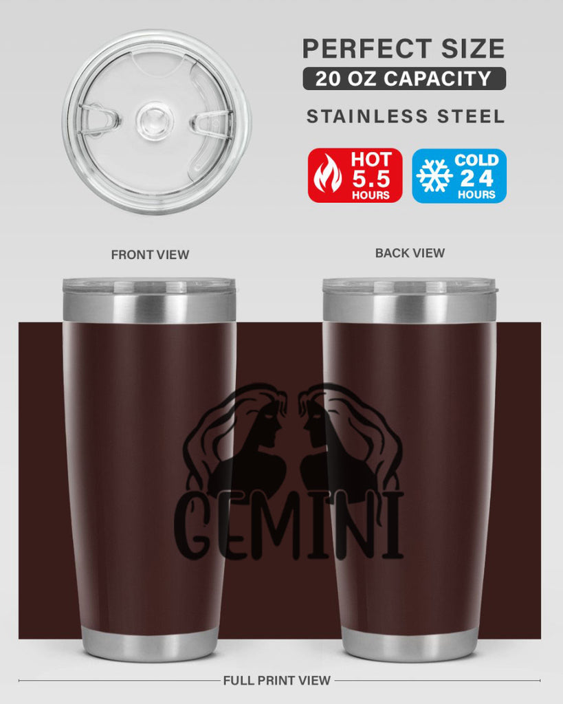 Gemini 227#- zodiac- Tumbler