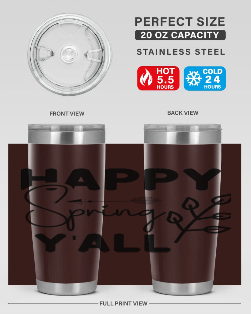 Happy Spring Yall 170#- spring- Tumbler