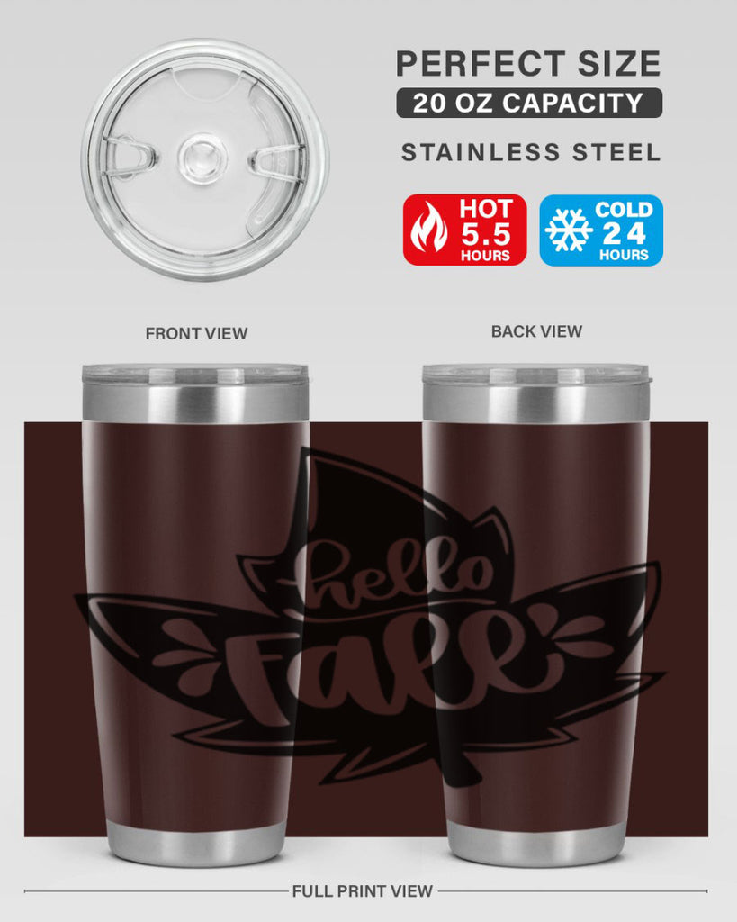 Hello Fall 494#- fall- Tumbler