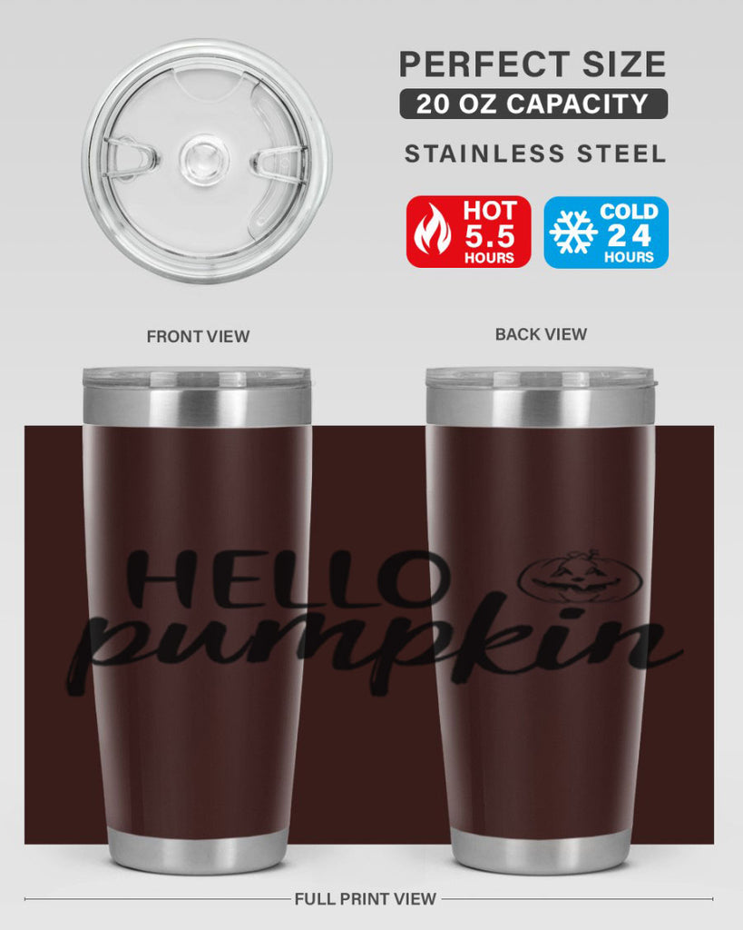 Hello Pumpkin 286#- fall- Tumbler