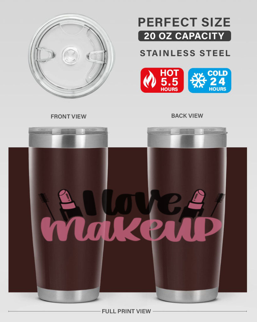 I Love Makeup Style 80#- make up- Tumbler