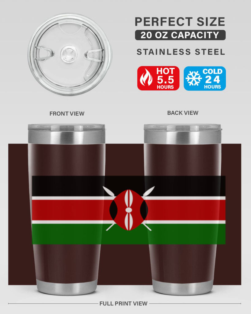 Kenya 110#- world flags- Tumbler