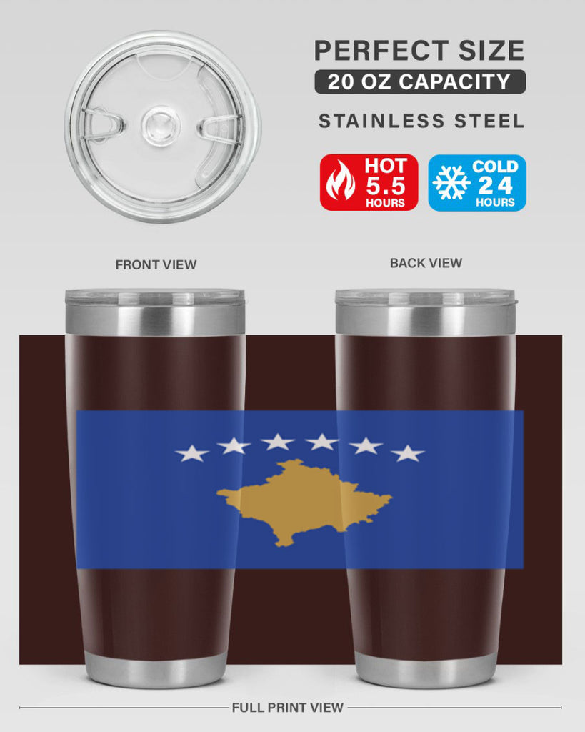 Kosovo 108#- world flags- Tumbler