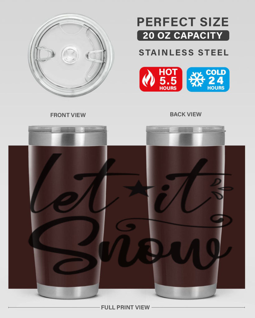 Let it snow 292#- winter- Tumbler