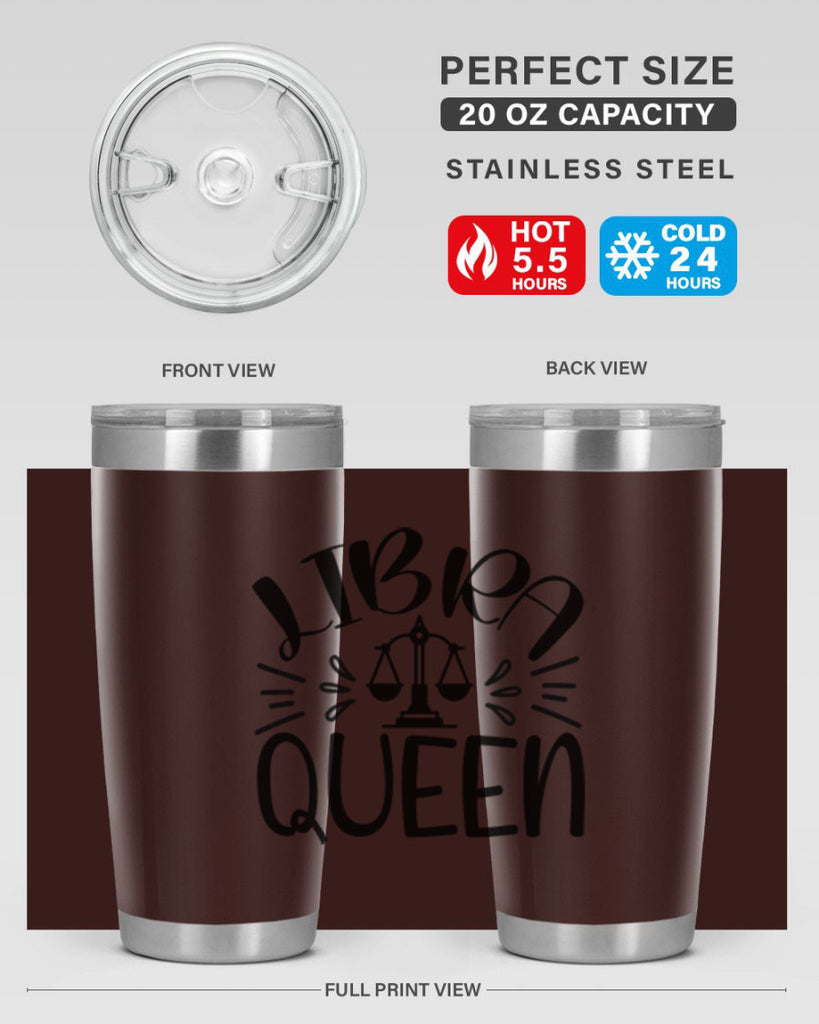 Libra queen 328#- zodiac- Tumbler