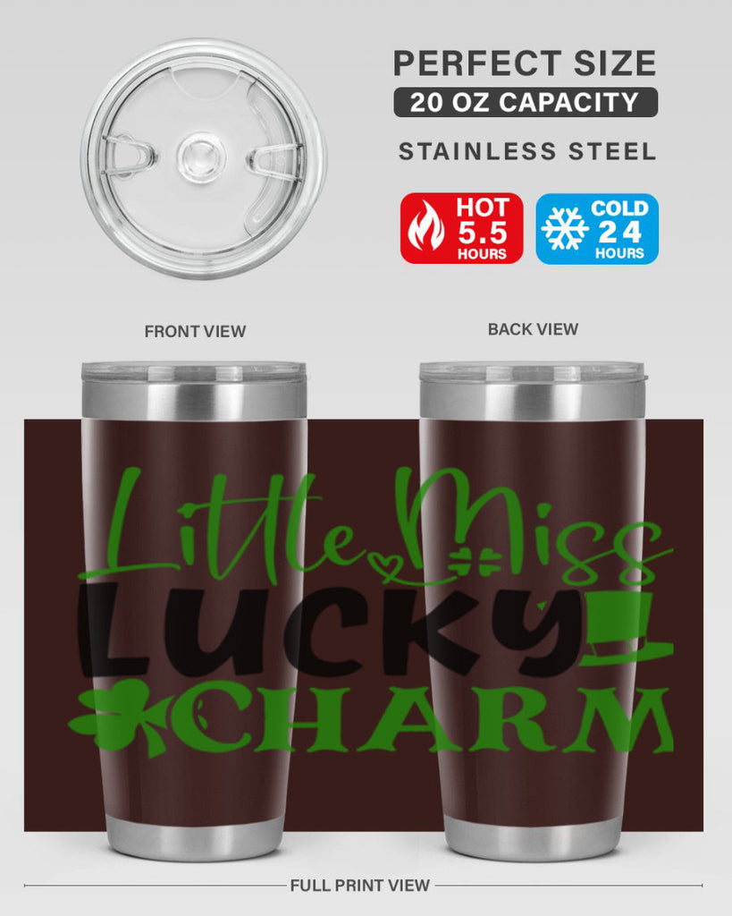 Little Miss Lucky Charm Style 154#- St Patricks Day- Tumbler