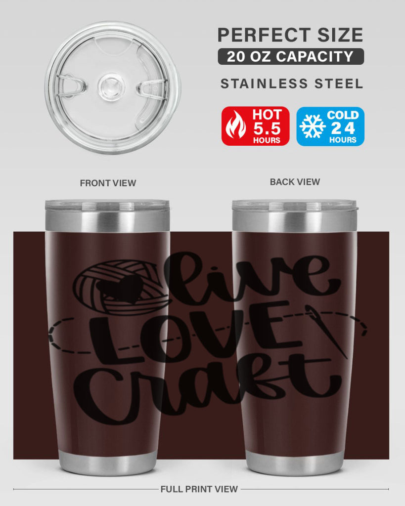 Live Love Craft 15#- crafting- Tumbler