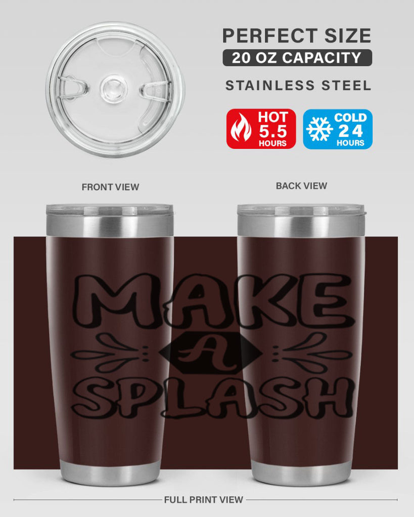 Make a splash 310#- mermaid- Tumbler