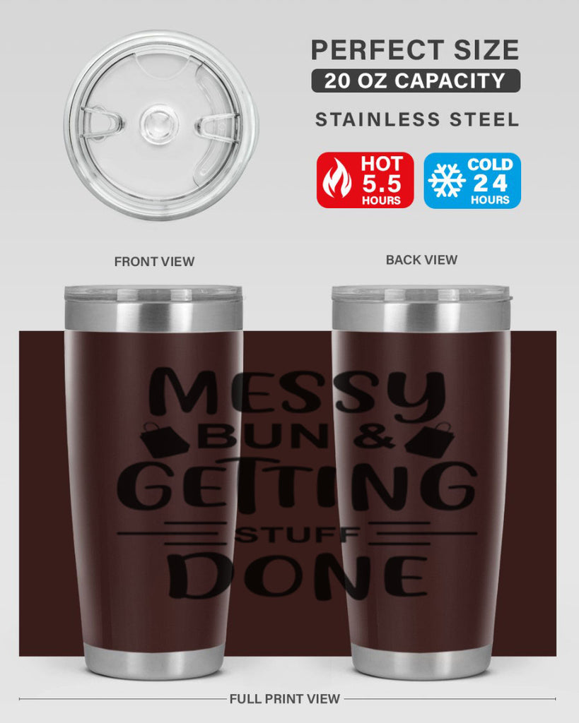 Messy Bun Getting Stuff Done 120#- fashion- Cotton Tank