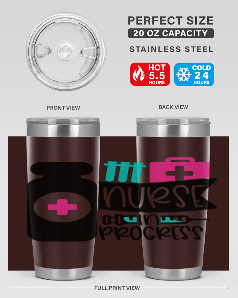 Nurse In Progress Style Style 111#- nurse- tumbler