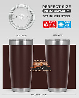 Owl Love You A TurtleRabbit 12#- owl- Tumblers