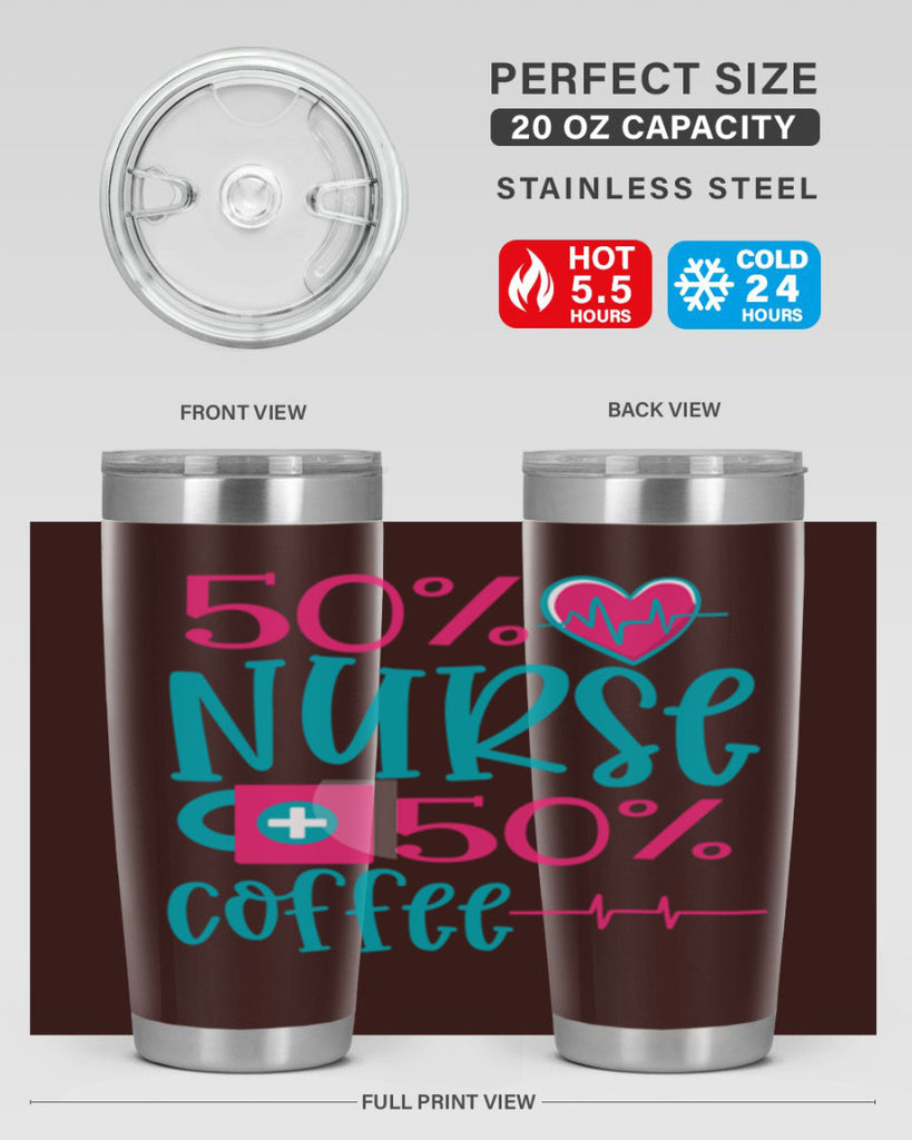 Percent Nurse Percent Coffee Style 395#- nurse- tumbler