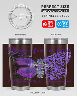 Pray For A Cure AlzheimerS Awareness 208#- alzheimers- Tumbler