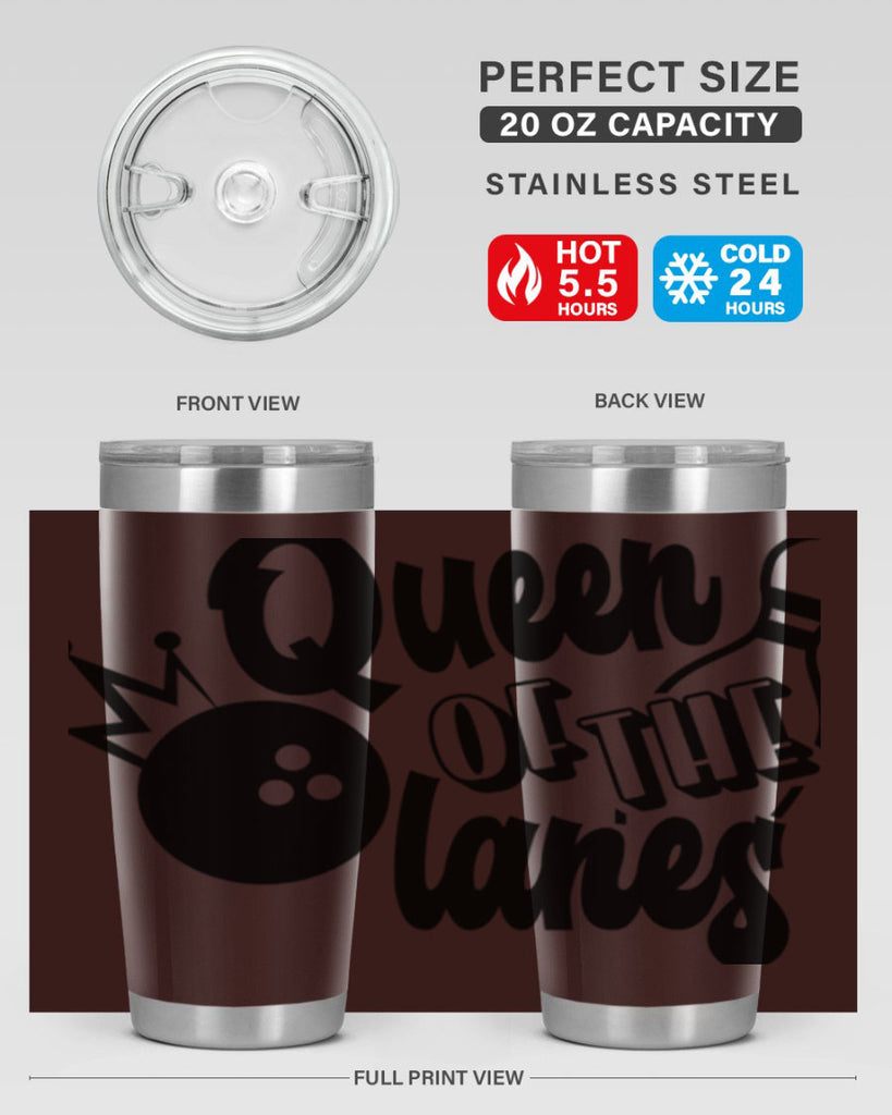 Queen of the lanes 559#- bowlig- Tumbler